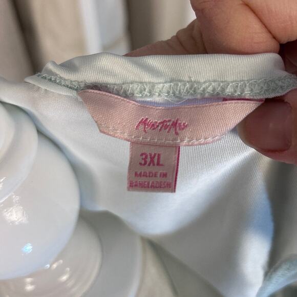 Ms. to Mrs. Womens Sz 3X Bride Vibes Only Light Blue Bridal Racerback Tank #0182 - Picture 5 of 6